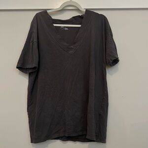 Aerie Extreme Oversized V-Neck T shirt